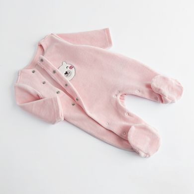 Cool Club, Pijama tip salopeta pentru fete, velur, roz