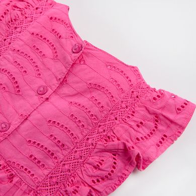 Cool Club, Rochie, broderie englezeasca, roz