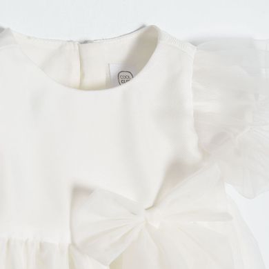 Cool Club, Rochie cu maneca scurta pentru fete, alb