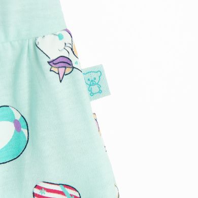 Cool Club, Rochie cu maneca scurta pentru fete, menta verde