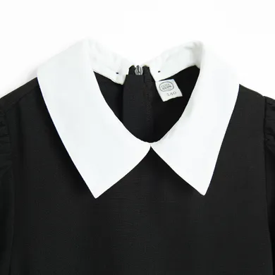 Cool Club, Rochie cu maneca scurta pentru fete, negru