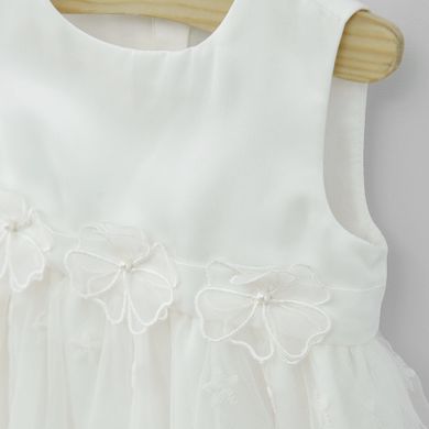 Cool Club, Rochie fara maneci pentru fete, alb, imprimeu flori