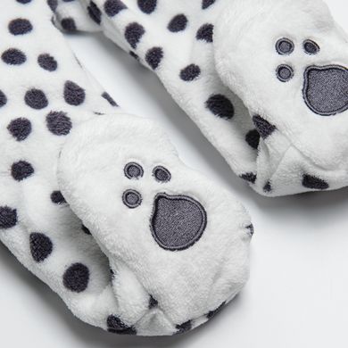 Cool Club, Salopeta cu gluga pentru bebelusi, alb, imprimeu 101 Dalmatieni