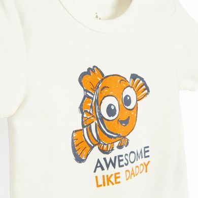 Cool Club, Set pentru baieti, Body cu maneca scurta, Pantaloni scurti, mix, imprimeu Nemo