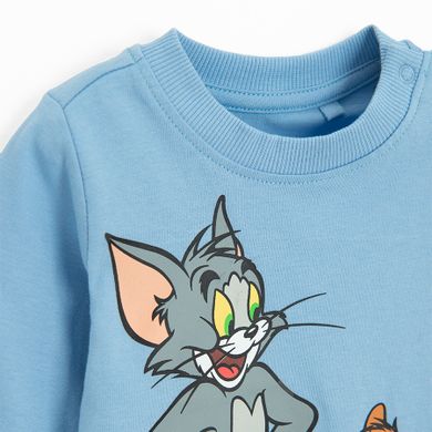 Cool Club, Set pentru baieti, Vesta, Bluza cu maneca lunga, Pantaloni trening, mix, imprimeu Tom & Jerry