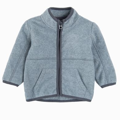 Cool Club, Set pentru baieti, vesta cu gluga, bluza polar cu fermoar, gri-maro