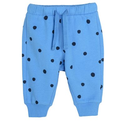 Cool Club, Set pentru fete, bluza, pantaloni trening, albastru, buline, imprimeu Jet' aime