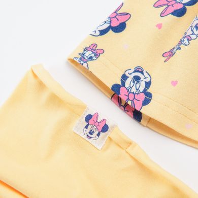 Cool Club, Set pentru fete, Caciula, Fular circular, galben, imprimeu Minnie Mouse