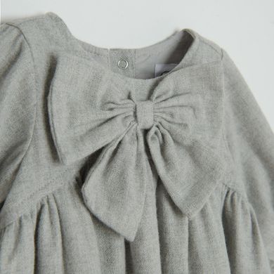 Cool Club, Set pentru fete, Rochie cu maneca lunga pentru fete, Dresuri, gri, ecru