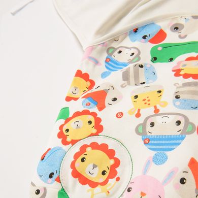 Cool Club, Sutec textil de infasat pentru baieti, alb, Fisher-Price