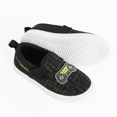 Cool Club, Tenisi pentru baieti, slip on, negru