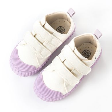 Cool Club, Tenisi pentru fete, bej-mov, imprimeu unicorn, talpa Barefoot