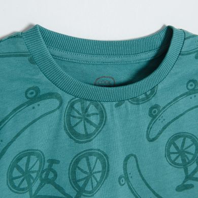 Cool Club, Tricou pentru baieti, verde, ecru, set 2 buc.