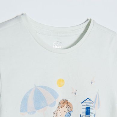 Cool Club, Tricou pentru fete, alb