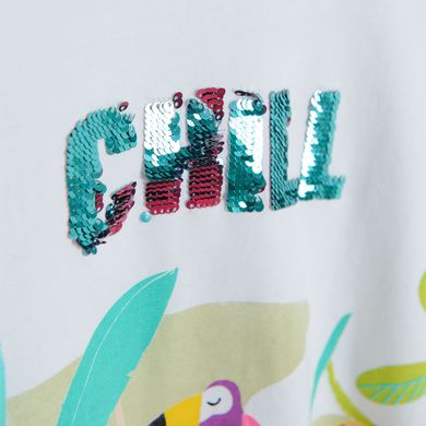 Cool Club, Tricou pentru fete, alb