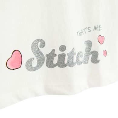Cool Club, Tricou pentru fete, alb, imprimeu Lilo si Stitch