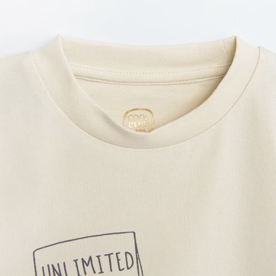 Cool Club, Tricou pentru fete, ecru, imprimeu catei, Unlimited cuddles