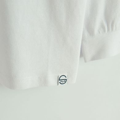 Cool Club, Tricou polo cu maneca lunga pentru baieti, alb