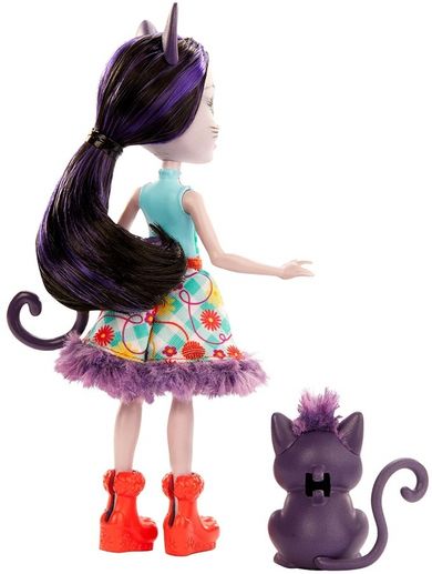 Enchantimals, Ciesta Cat si figurina, papusa cu accesorii