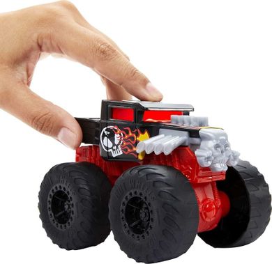 Hot Wheels, Monster Trucks, Bone Shaker, masina cu sunet si lumini, scara 1:43