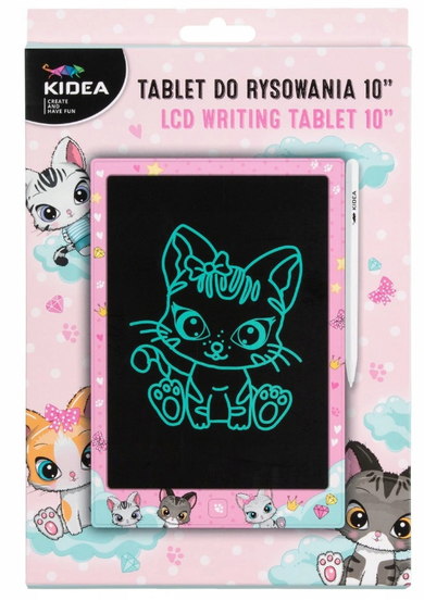 Kidea, tableta de desen, LCD 10", pisicute