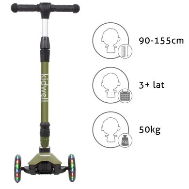 Kidwell, Vento Khaki, trotineta cu 3 roti
