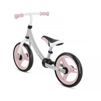 Kinderkraft, 2Way Next, bicicleta fara pedale cu accesorii, roz deschis