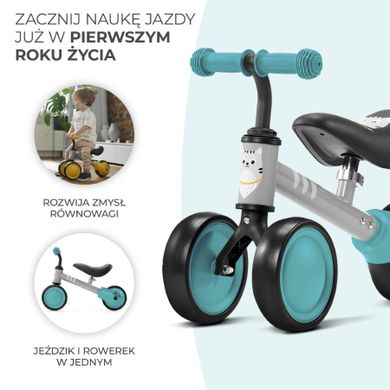 Kinderkraft, Cutie, mini-tricicleta bicicleta, turcoaz