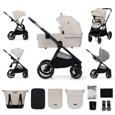 Kinderkraft, Nea 2, carucior multifunctional 2w1, Soft Beige