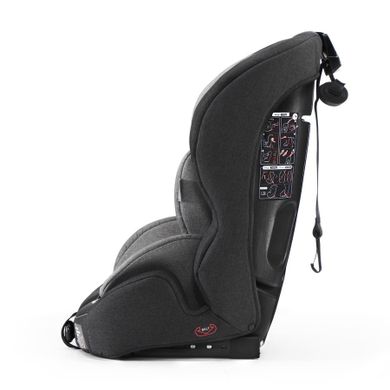 Kinderkraft, Safety Fix, scaun auto 9-36 kg, negru/gri