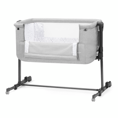 Kinderkraft, Side2Bed, patut suplimentar 3 in 1, Grey Melange