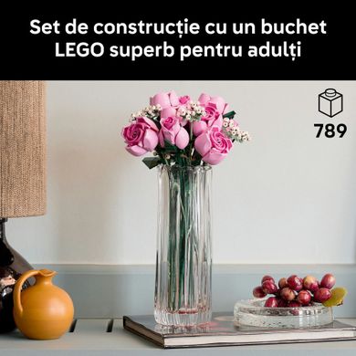 LEGO Botanicals, Buchet de trandafiri roz, 10374