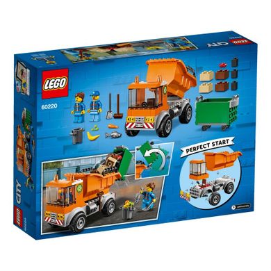 LEGO City Great Vehicles, Camion pentru gunoi, 60220