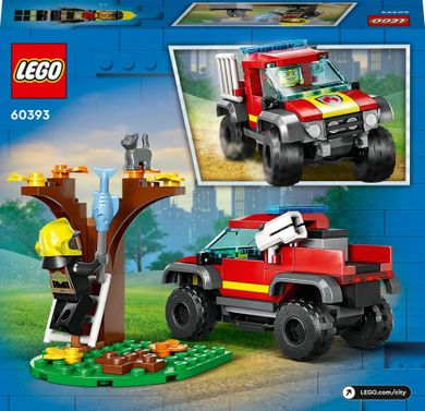 LEGO City, Salvare cu masina de pompieri 4-4, 60393