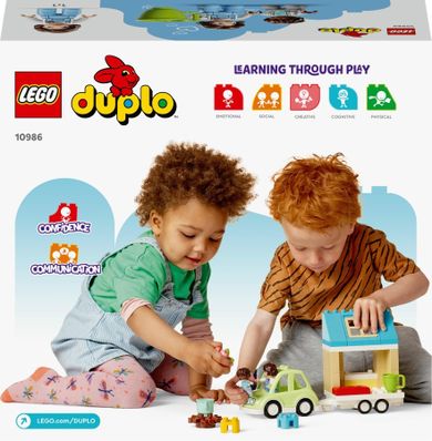 LEGO DUPLO, Town Casa de familie pe roti, 10986