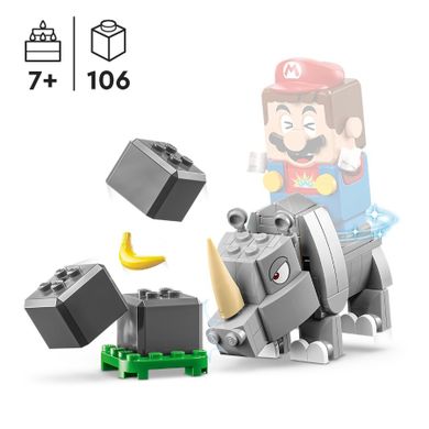 LEGO Super Mario, Set de extindere Rinocerul Rambi, 71420