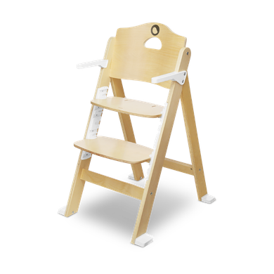 Lionelo, Floris, scaun inalt din lemn, White Natural