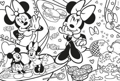 Lisciani, Minnie Mouse, puzzle cu doua fete, 250 piese
