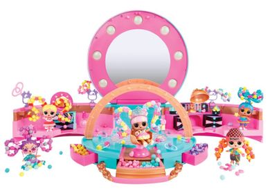 L.O.L. Surprise, Hair Beads Salon, set cu mini papusa
