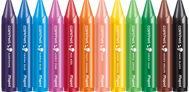 Maped, Color'Peps, creioane cerate, 12 buc.