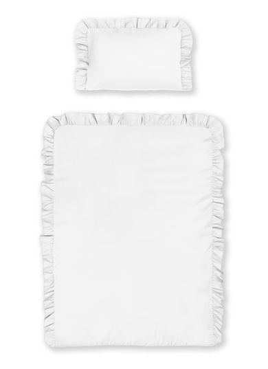 Mayamoo, set lenjerie de pat single, alb, 100-135cm