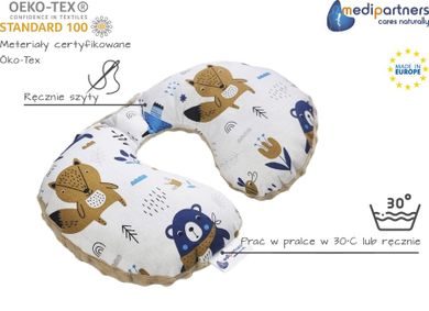 Medi Partners, Boho Animals, perna de calatorie, minky, bej