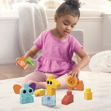Mega Bloks, Rock 'n Rattle Safari, set de constructie, 15 piese