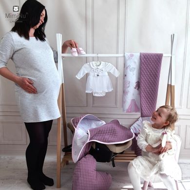 MimiNu, Baby Shower, Velvet, patura de infasat bebelusi, roz