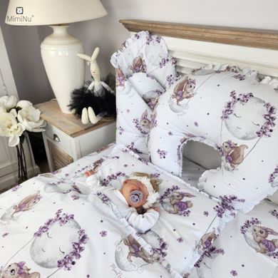 MimiNu, Lili, cearceaf pentru carucior, violet, 35-80 cm