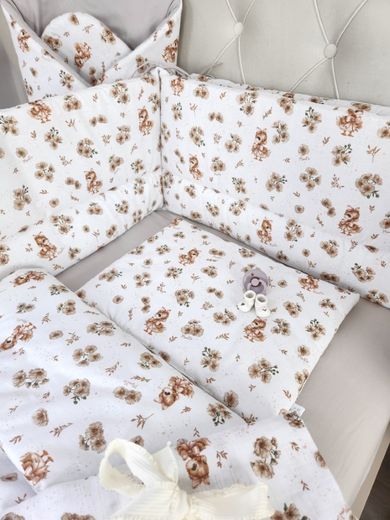 MimiNu, Ratuci, perna profilata din bumbac, bej, 60-40 cm