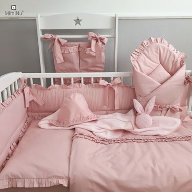 MimiNu, Royal, patura de infasat bebelusi, cu doua fete, roz