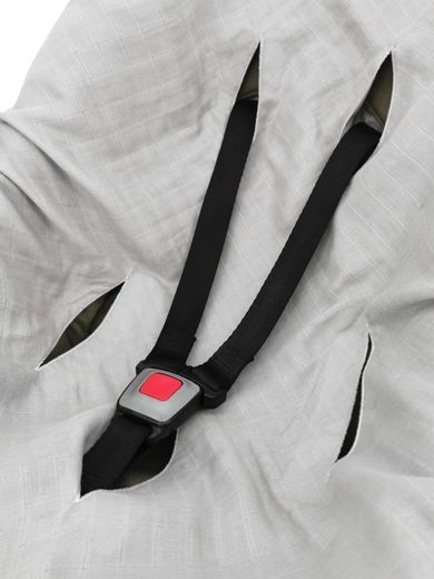 MimiNu, scutec din muselina pentru scaun auto, gri, 80-80 cm