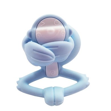 Mombella, Monkey, jucarie dentitie, Light Blue