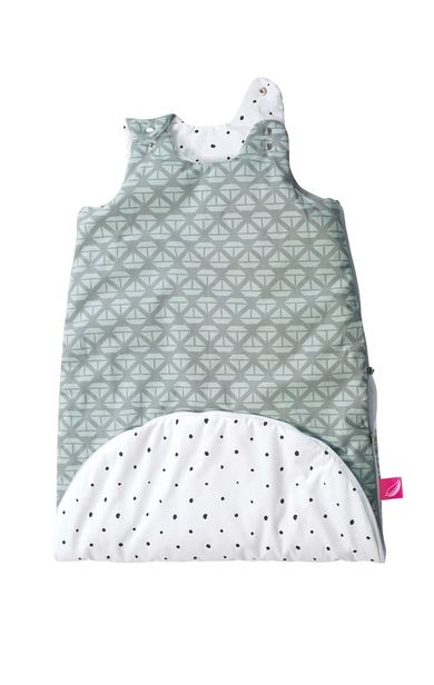 Motherhood, Zip-A-Round Sac de dormit din bumbac 2in1 (3-18 luni), Mint Boats